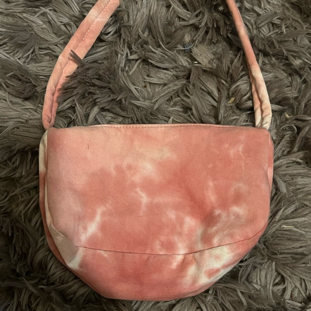 Tie dye denim purse